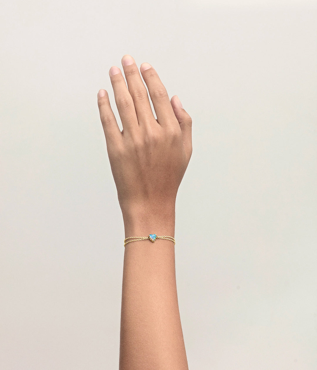 LOVE CLAW BRACELET BELLO OPAL - GOLD PLATED