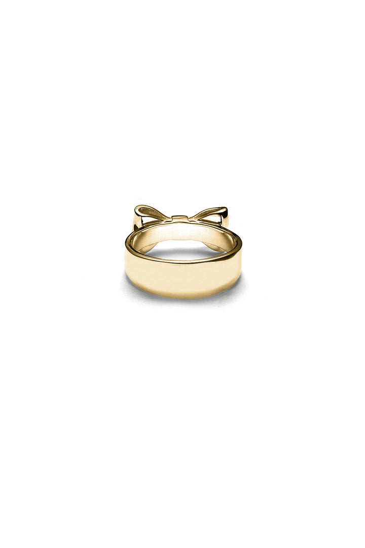 BOW RING  - GOLD PLATED