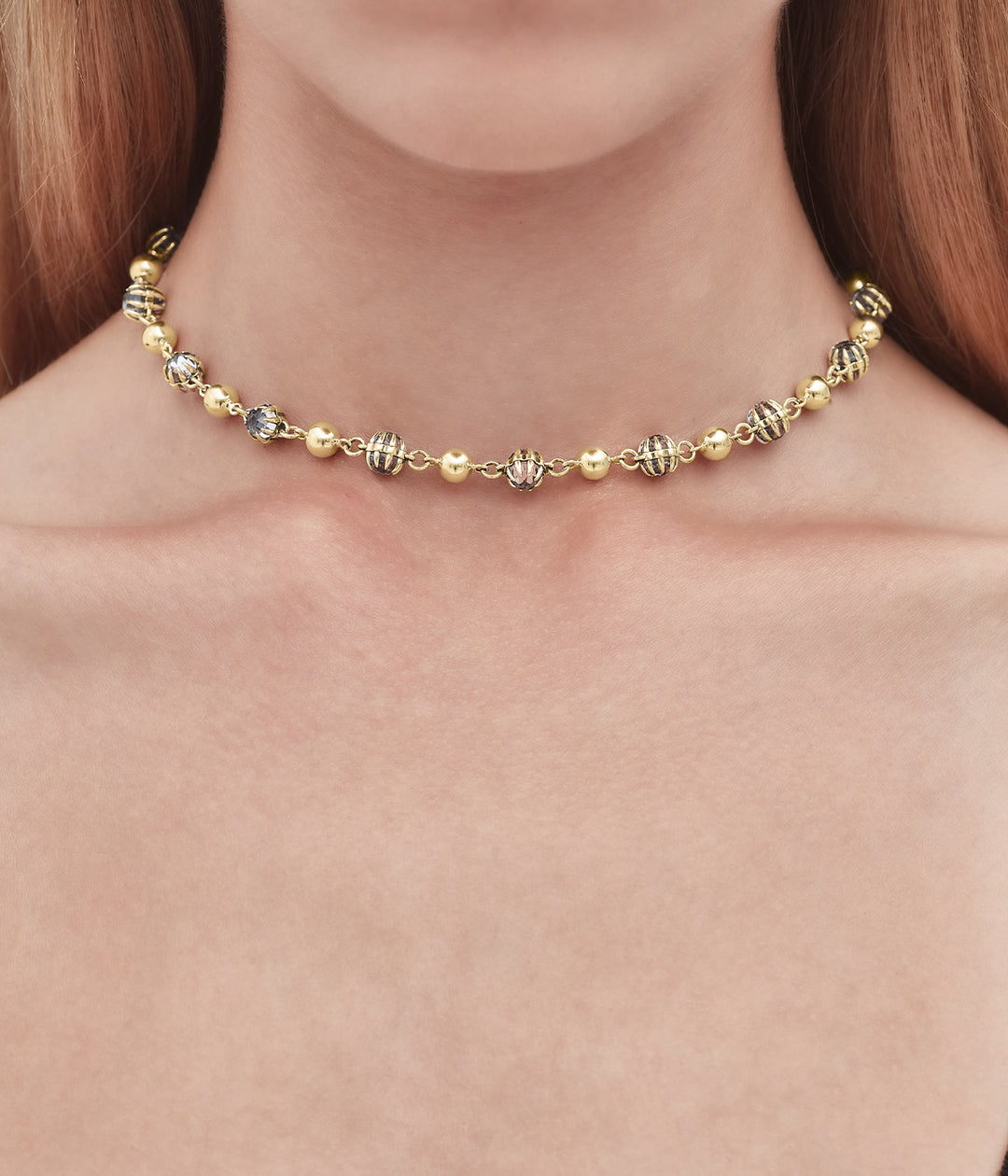 DARKNESS AND LIGHT NECKLACE - GOLD PLATED