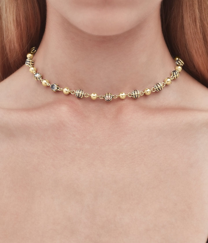 DARKNESS AND LIGHT NECKLACE - GOLD PLATED