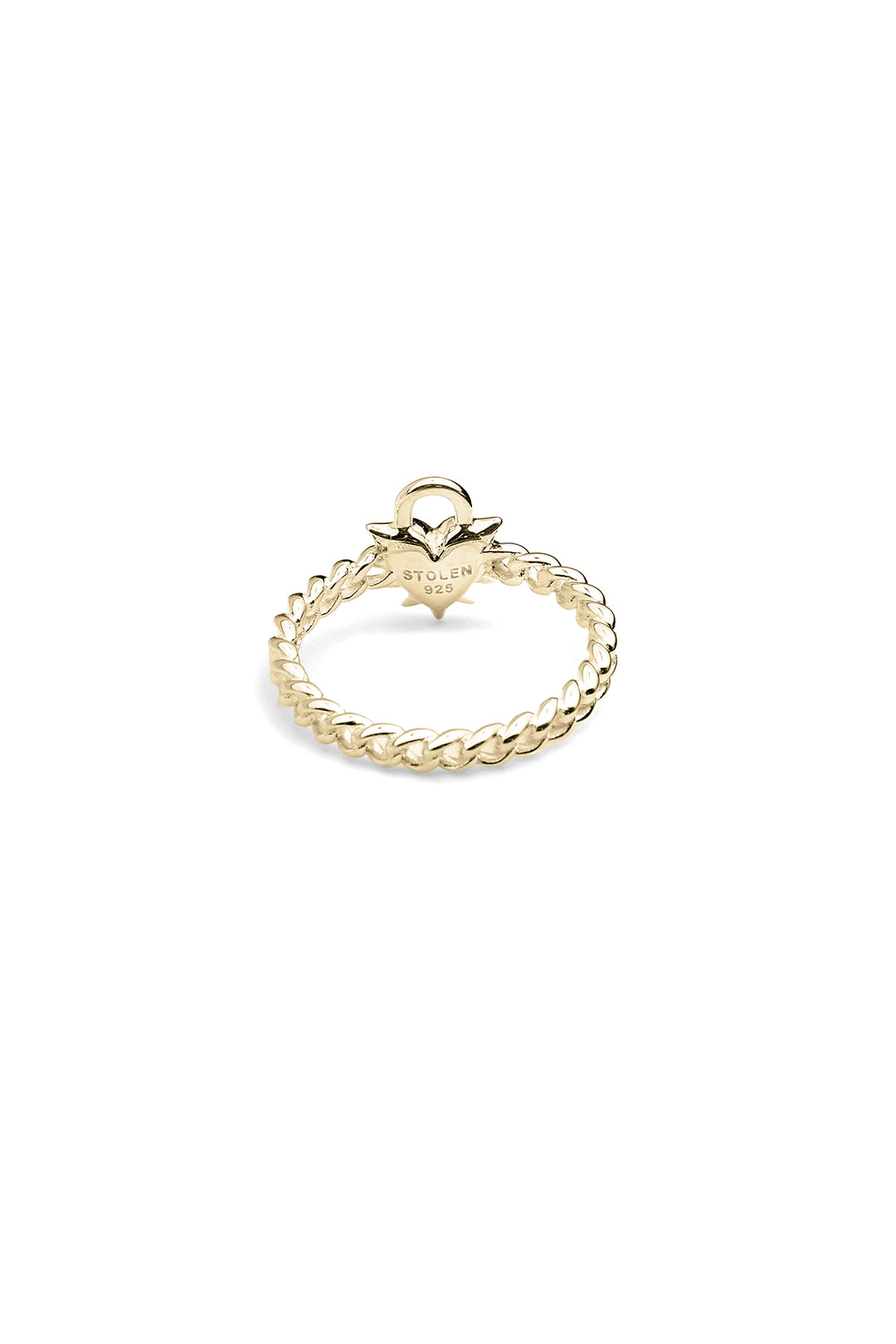 LOVE LOCKET RING GOLD PLATED