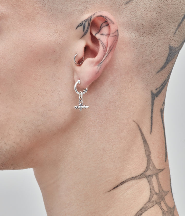 SPIKED FOB EARRINGS