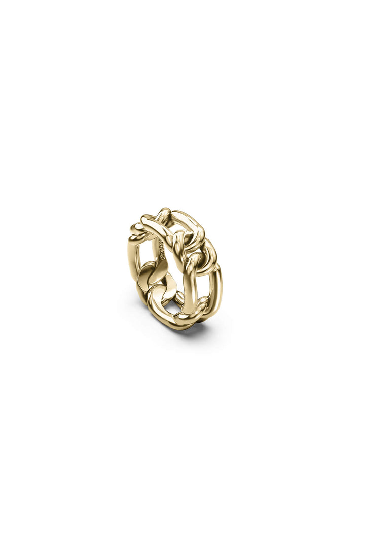 CURBED SPACER RING - GOLD PLATED