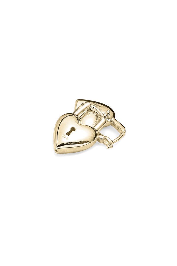 LOVE LOCKET EARRINGS GOLD PLATED