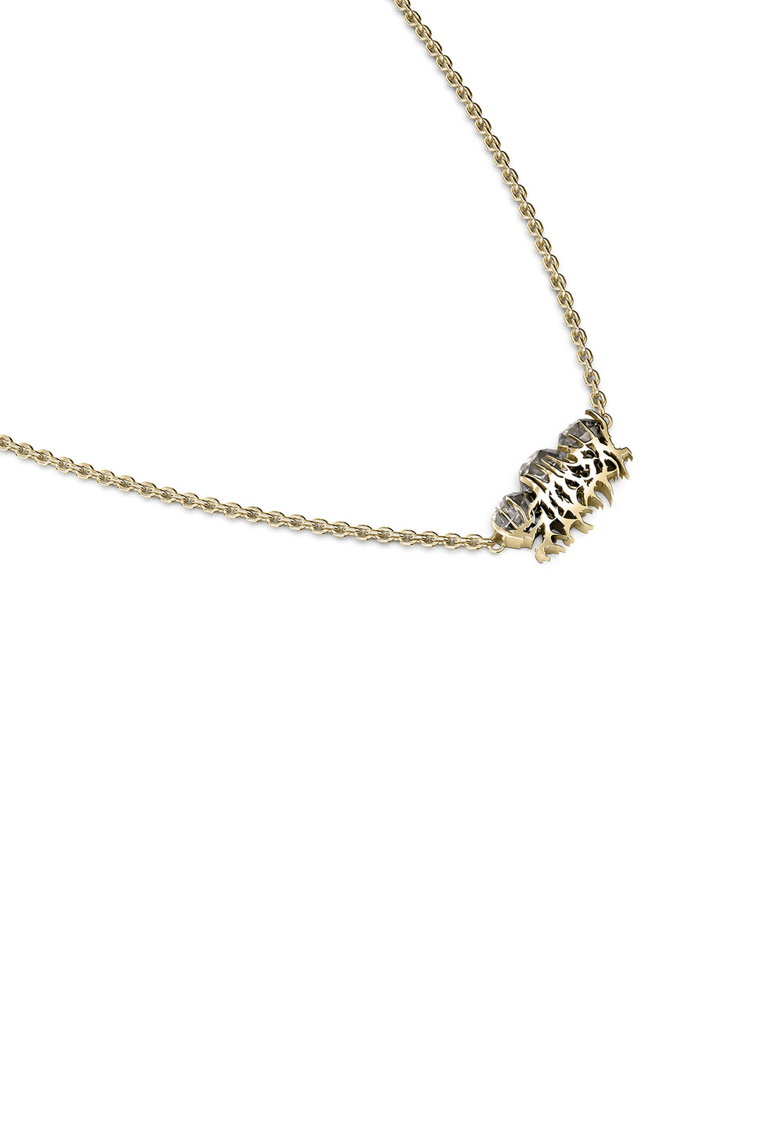 DELICATE DISTORTION NECKLACE - GOLD PLATED