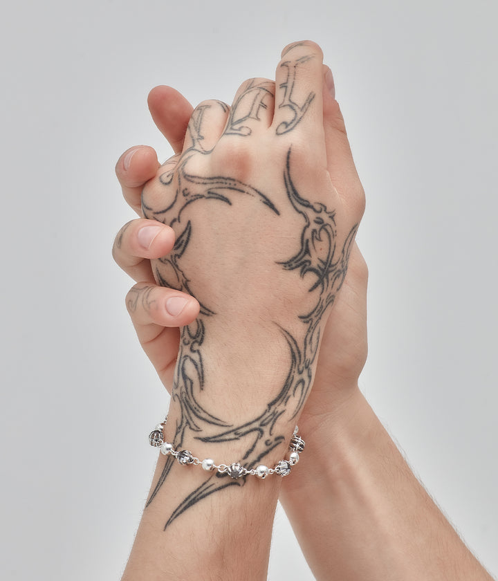 DARKNESS AND LIGHT BALL CHAIN BRACELET