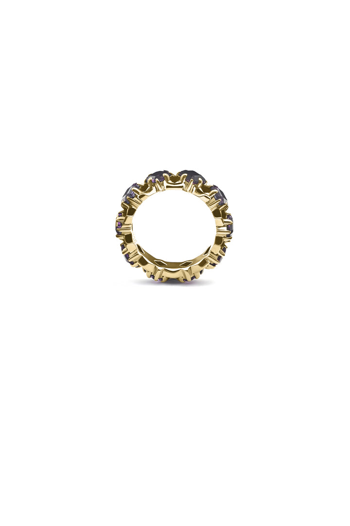 PUNK ROSE ETERNITY RING - GOLD PLATED