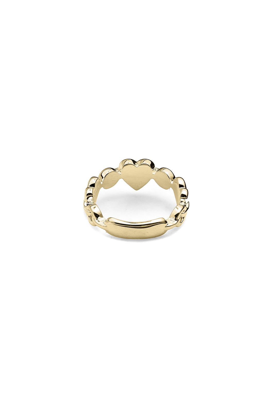LOVE LOCKET ETERNITY RING GOLD PLATED