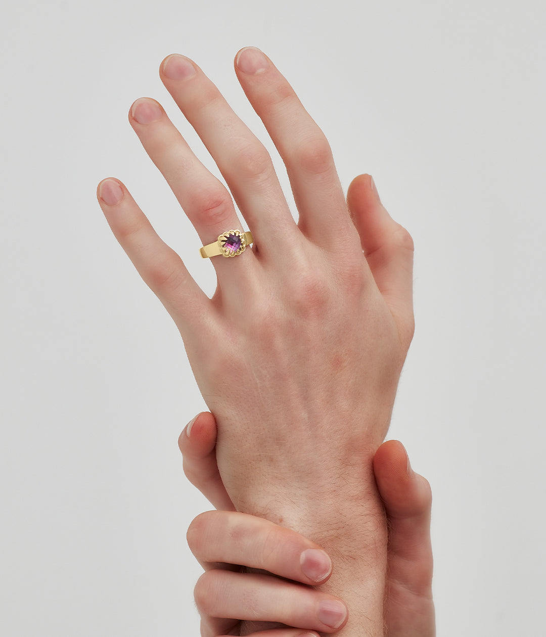 BABY CLAW RING MYSTIC QUARTZ - GOLD VERMEIL