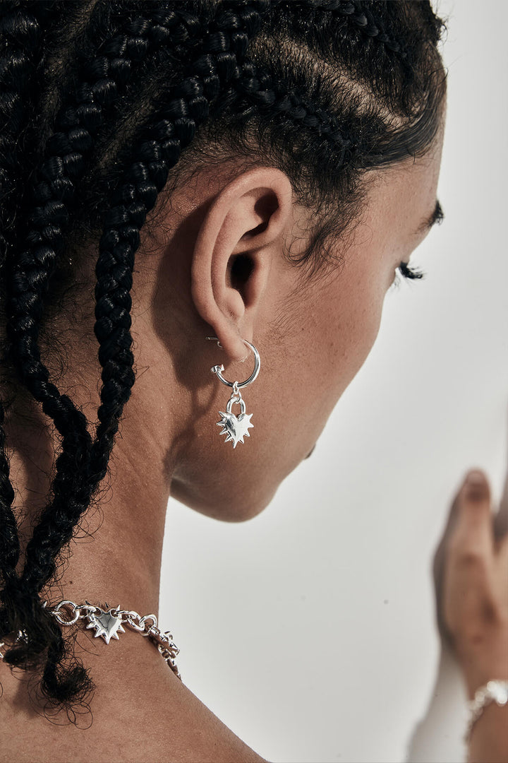 LOVE LOCKET ANCHOR EARRINGS