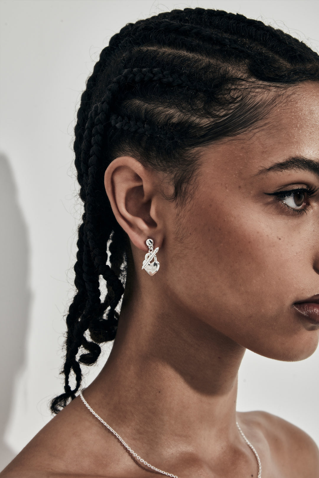 LOVE LOCKET FOB EARRINGS