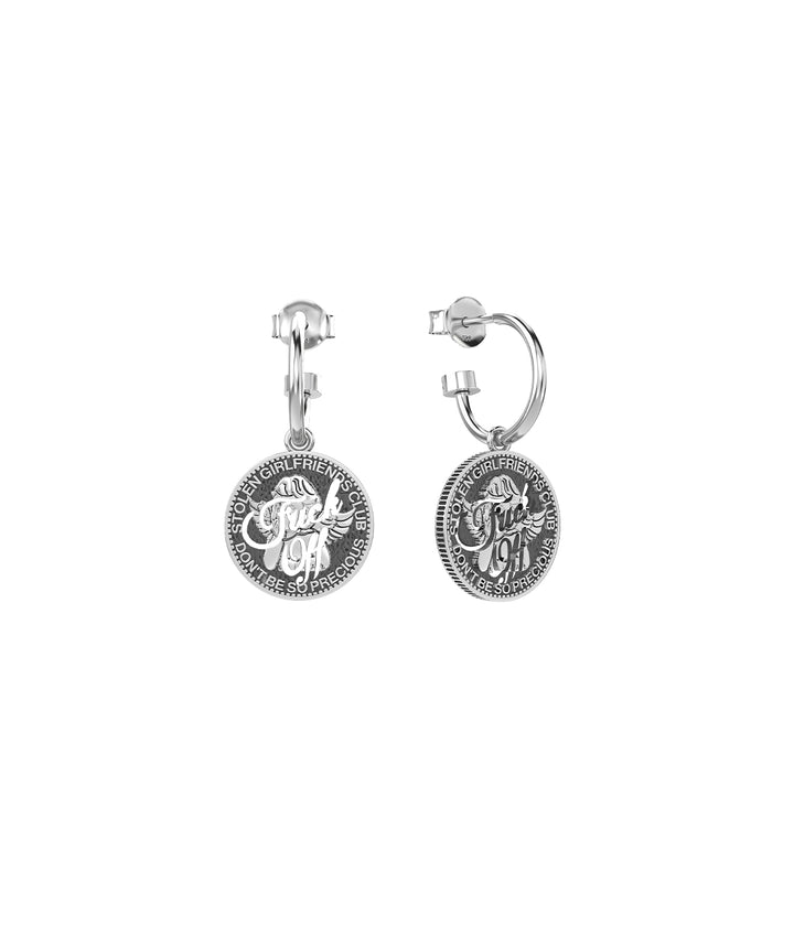 F*CK OFF SOVEREIGN ANCHOR EARRINGS