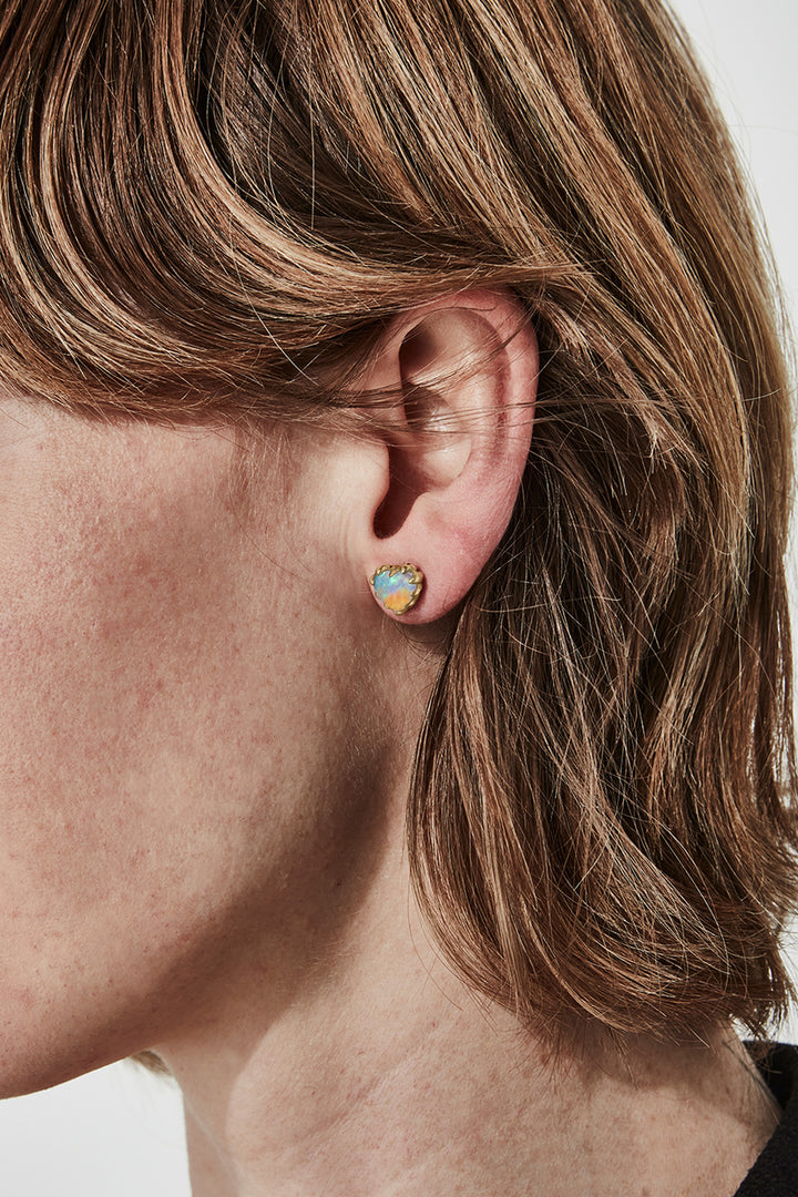 LOVE CLAW EARRINGS BELLO OPAL - GOLD PLATED