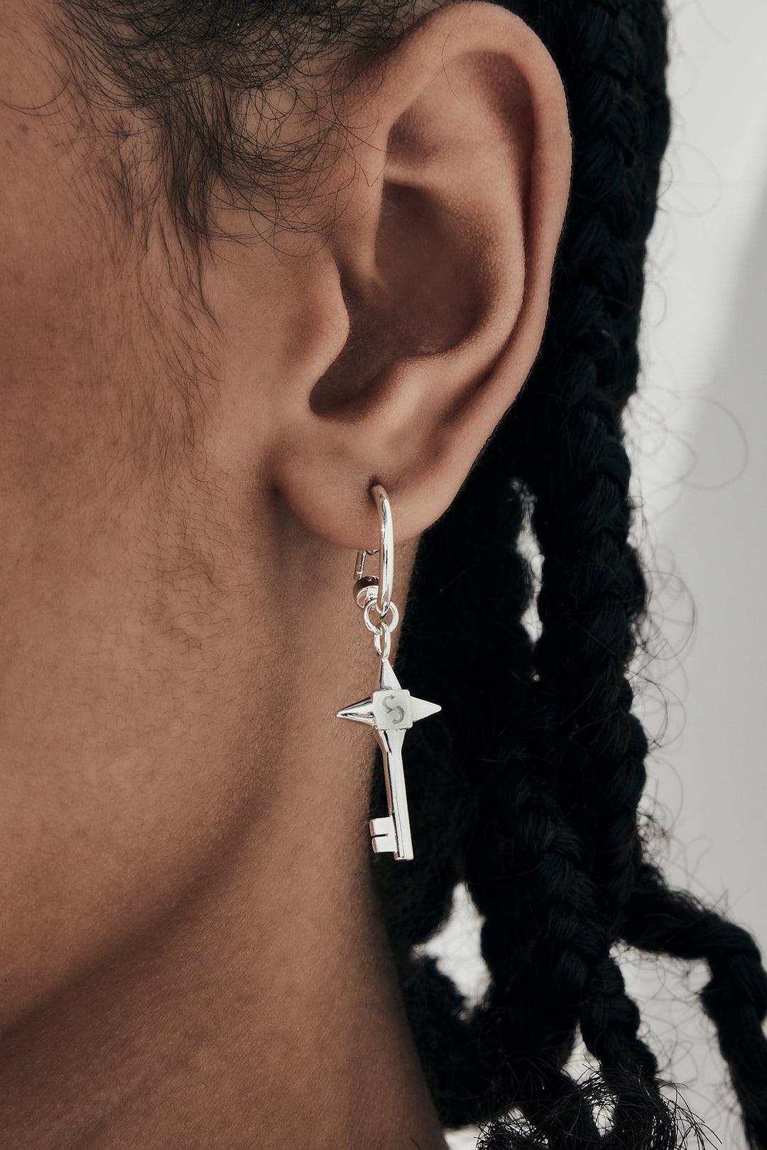 LOVE KEY ANCHOR EARRINGS