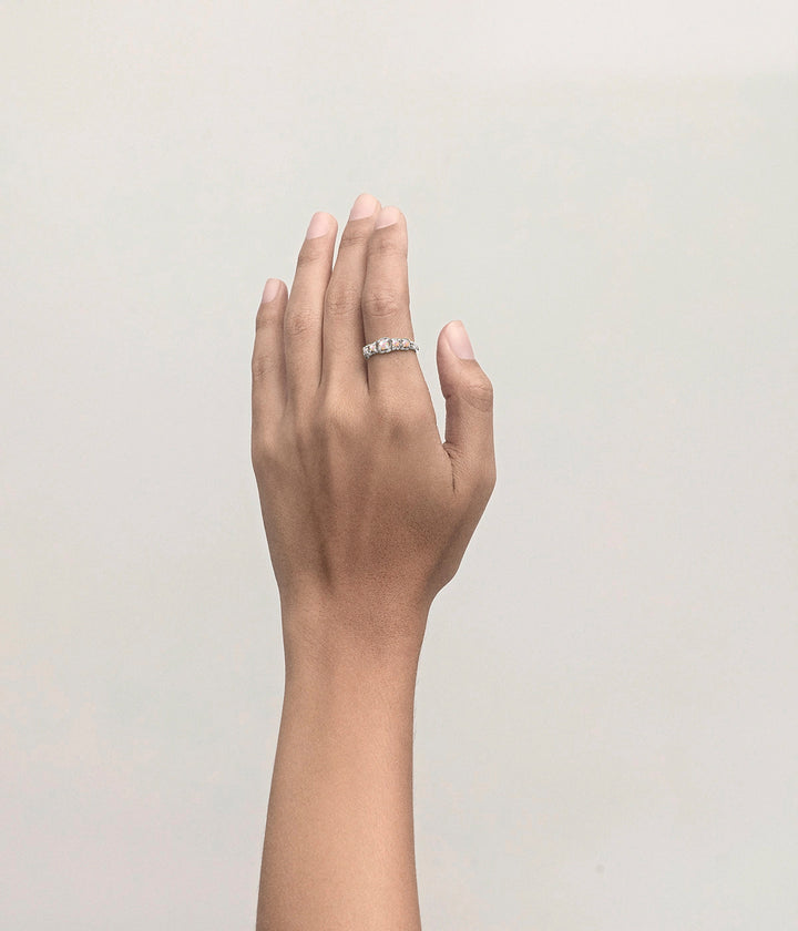 HALO CLUSTER RING - PINK BELLO OPAL