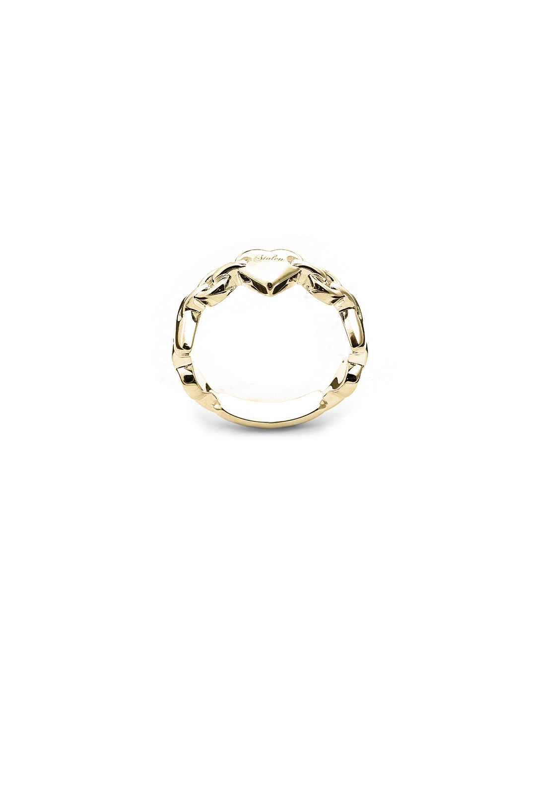 LOVE LOCKET ETERNITY RING GOLD PLATED