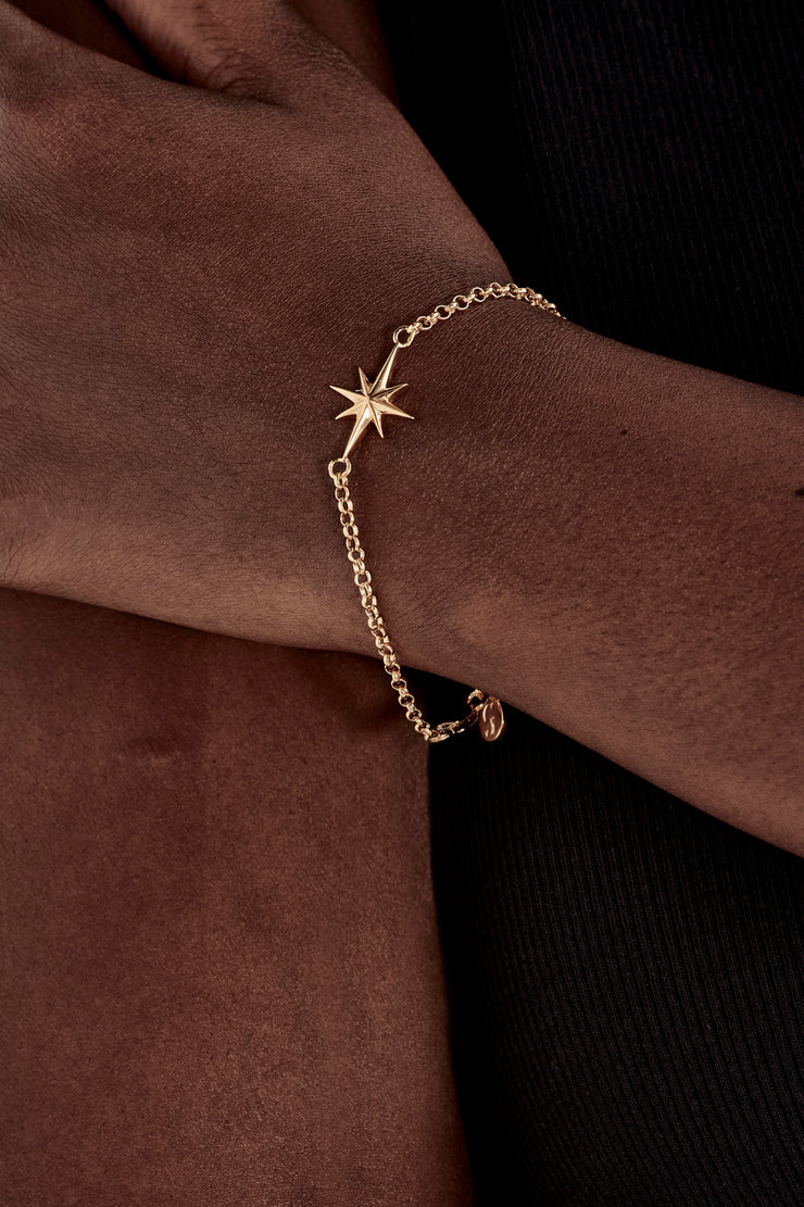 NORTH STAR BRACELET - GOLD PLATED