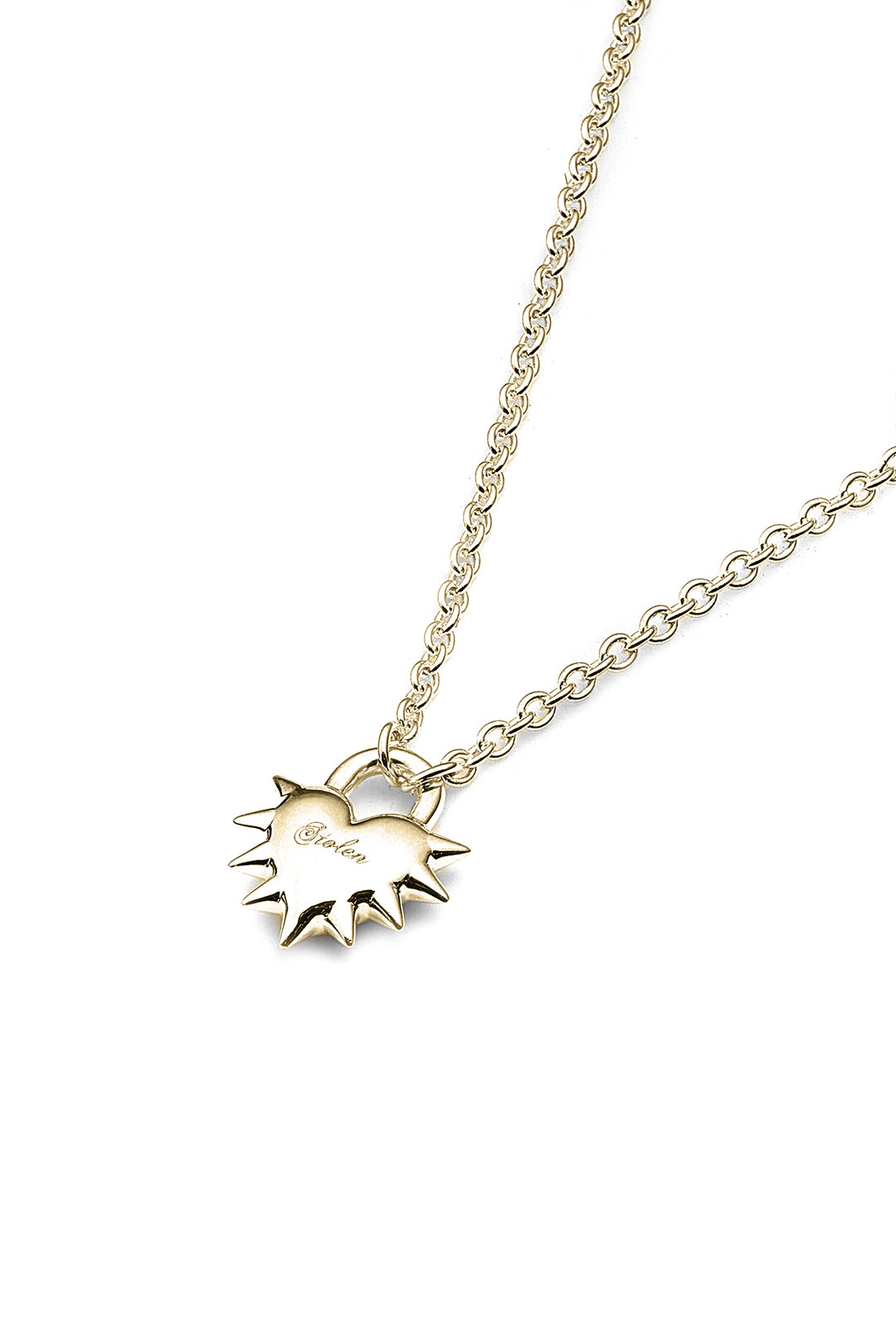LOVE LOCKET NECKLACE GOLD PLATED