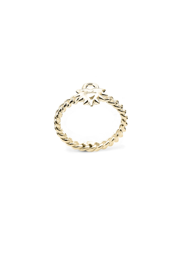 LOVE LOCKET RING GOLD PLATED