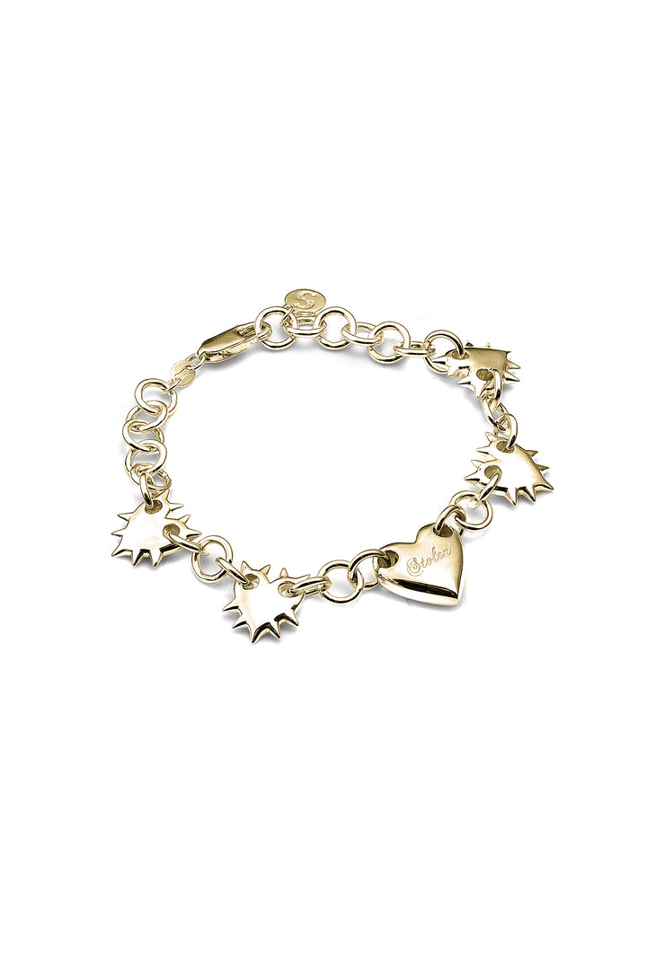 LOVE LOCKET ETERNITY BRACELET GOLD PLATED