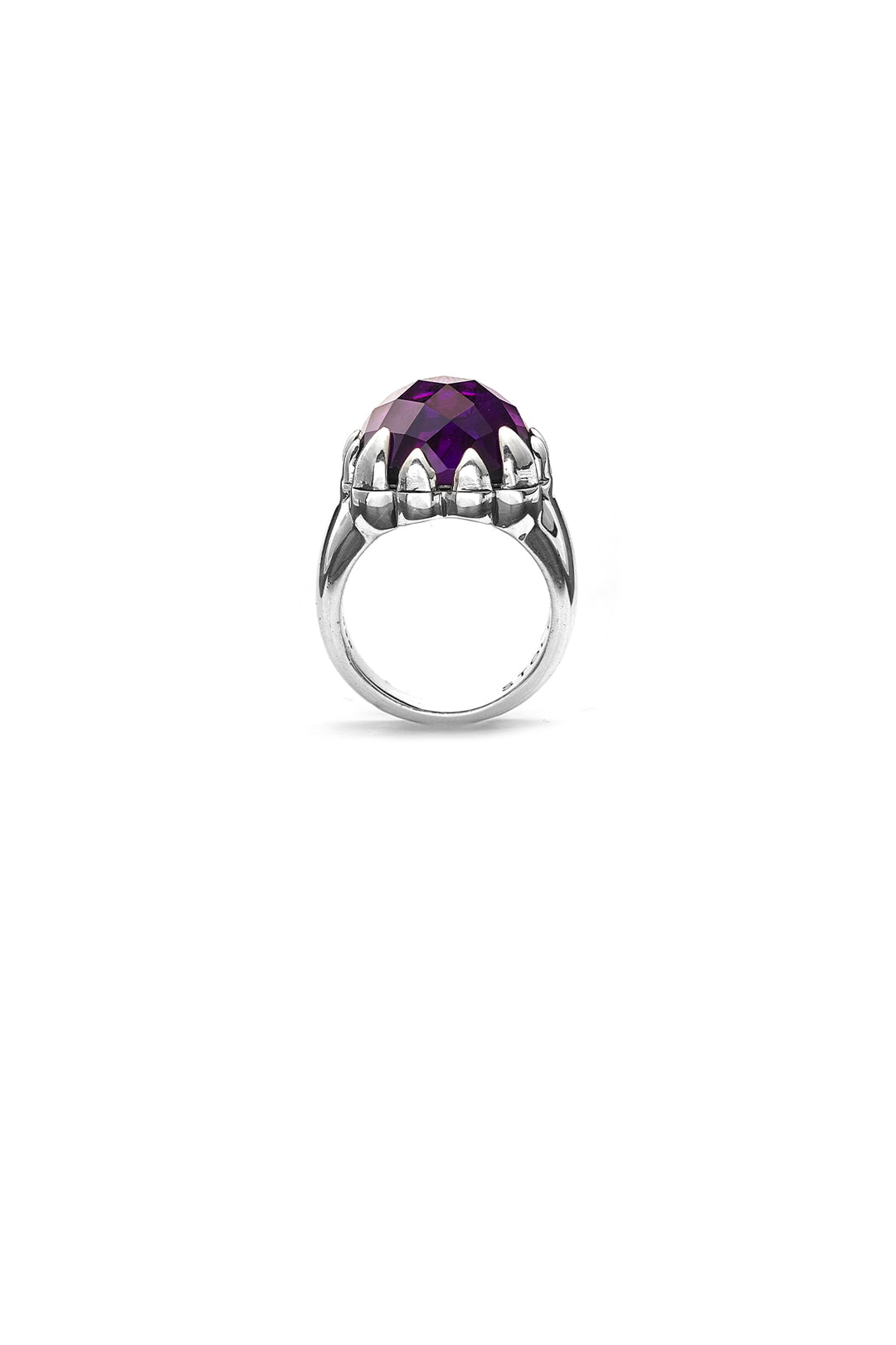 CLAW RING DARK AMETHYST