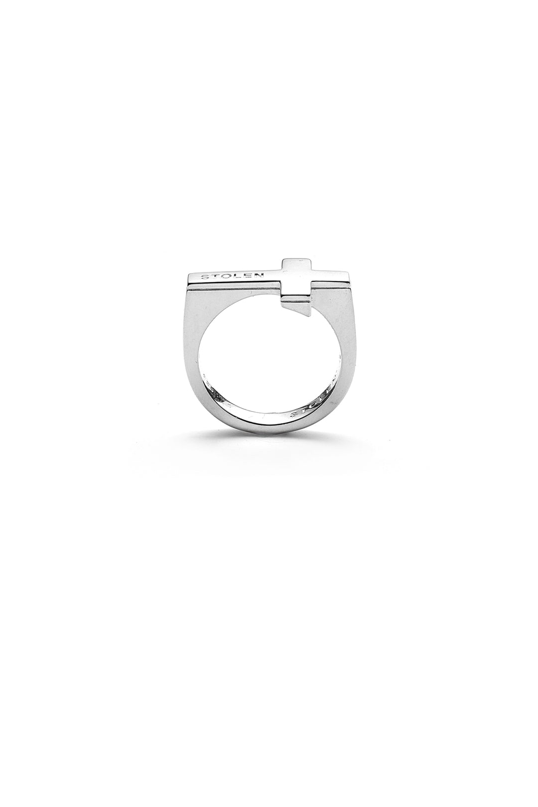 FALLING CROSS RING