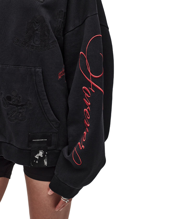 TOUGH STICKER HOOD - ZIP THRU