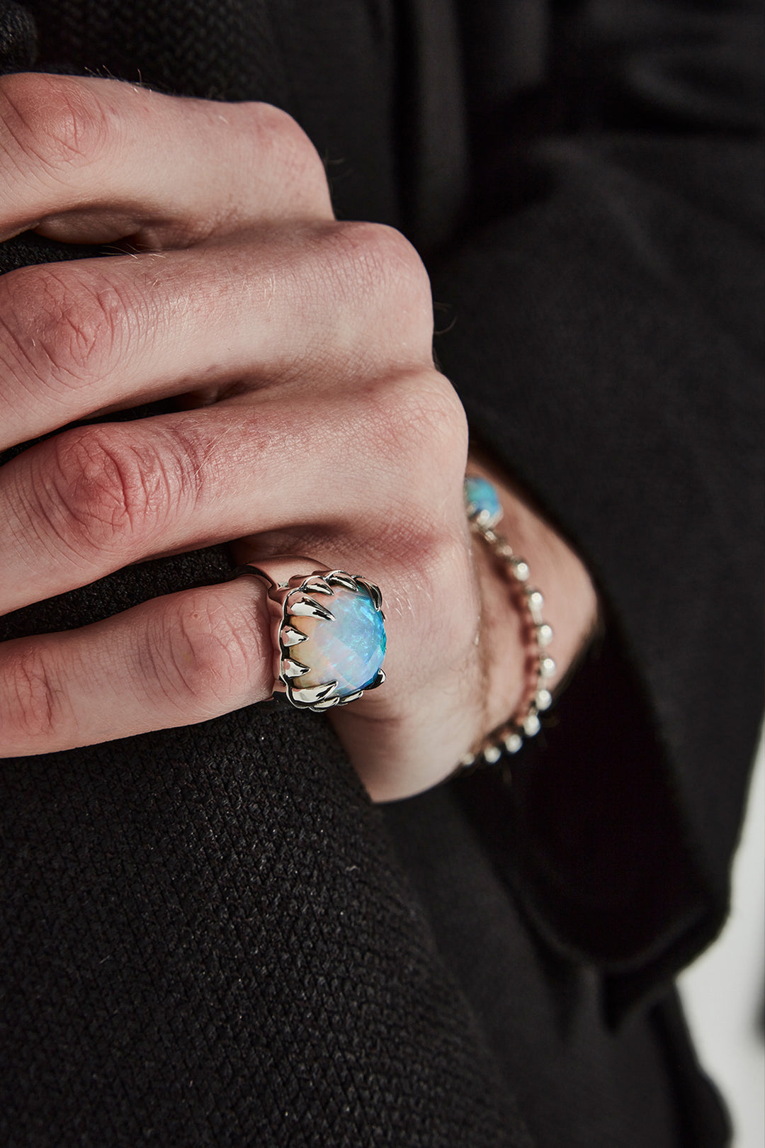 CLAW RING BELLO OPAL