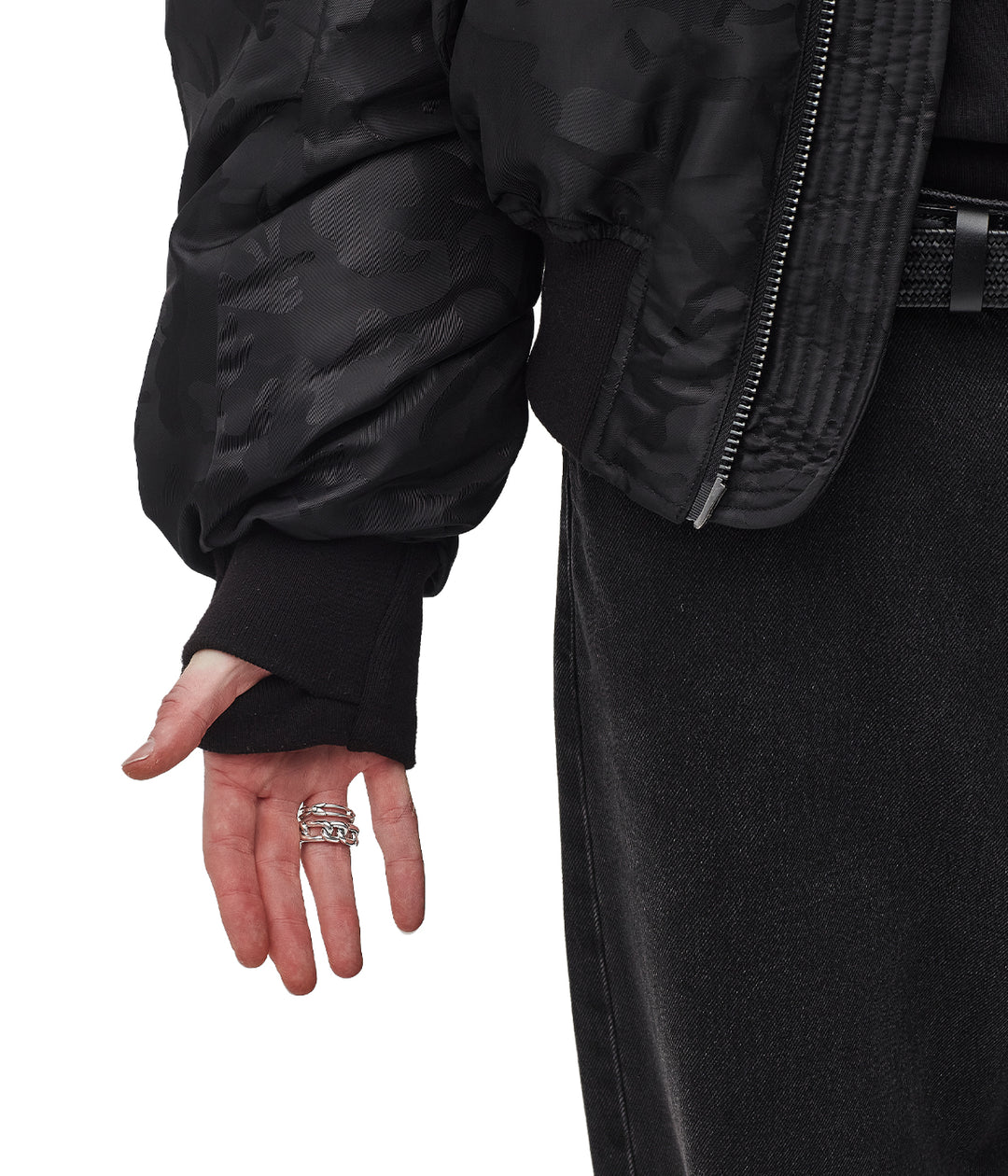 STOLEN BOMBER - BLACK CAMO