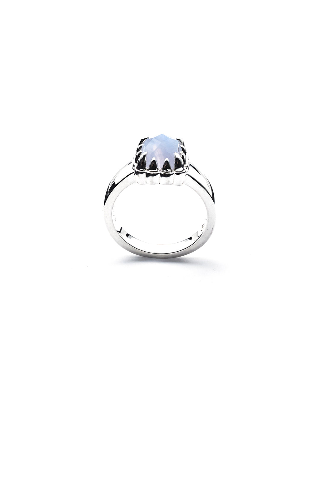 BABY CLAW RING BLUE LACE AGATE