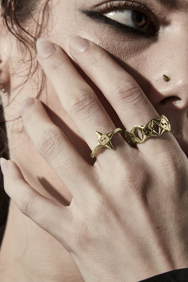 STAR SHOCK RING - GOLD PLATED