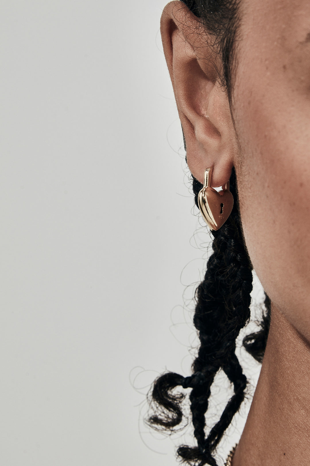 LOVE LOCKET EARRINGS GOLD PLATED