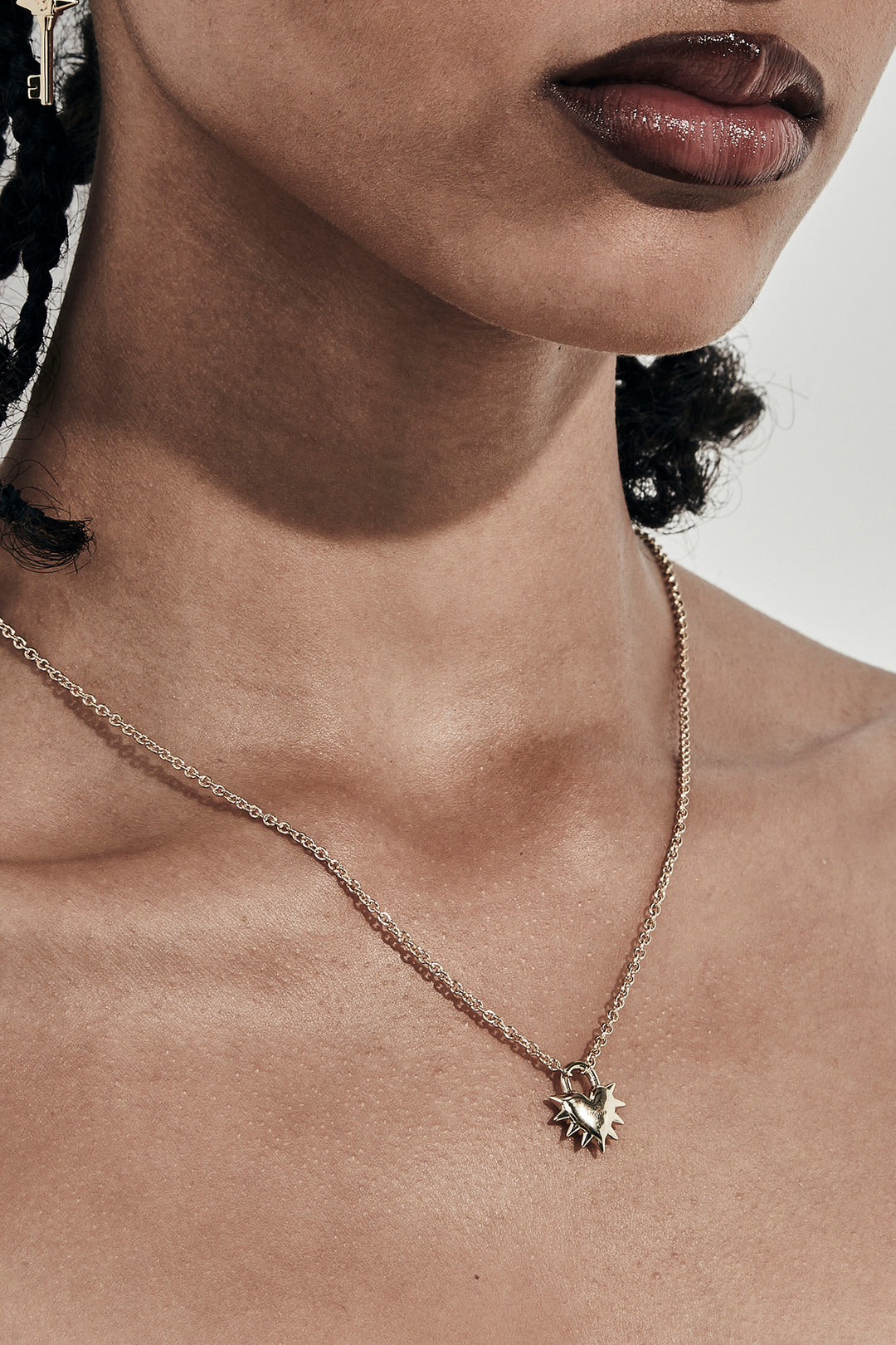 LOVE LOCKET NECKLACE GOLD PLATED