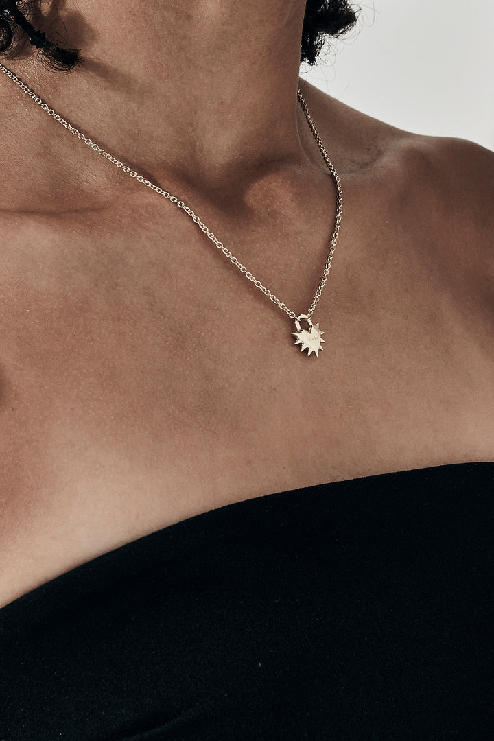 LOVE LOCKET NECKLACE GOLD PLATED