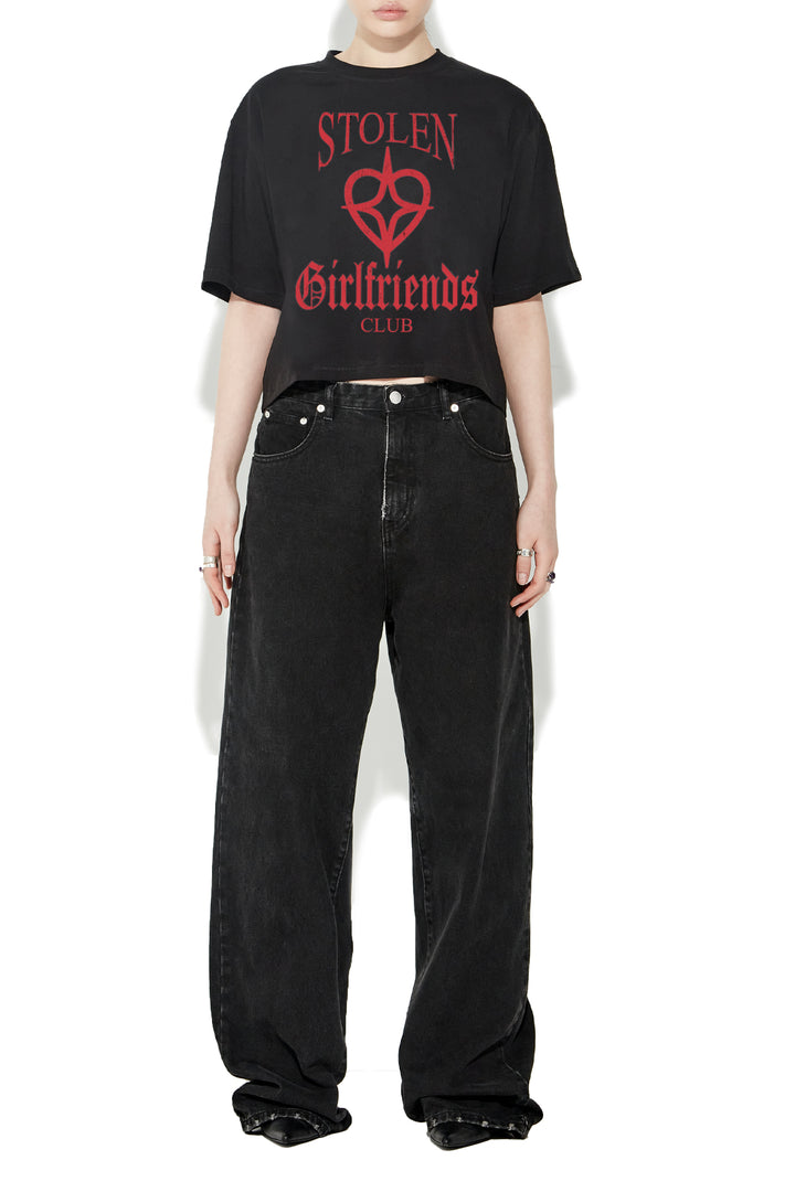 HEART STAR CROP T-SHIRT