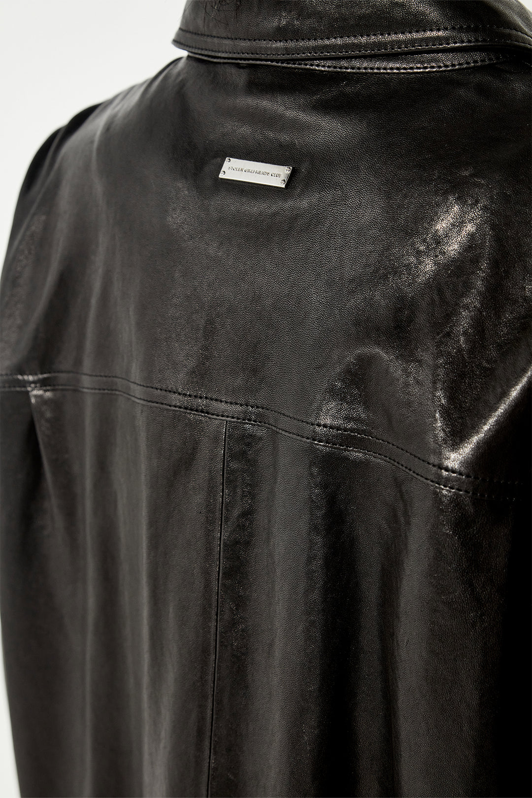 POST PUNK LEATHER OVERSHIRT