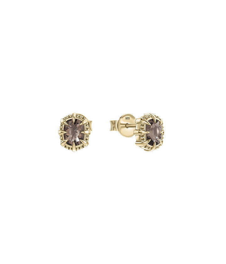 DAHLIA'S EMBRACE STUD EARRINGS - 18K GOLD PLATED