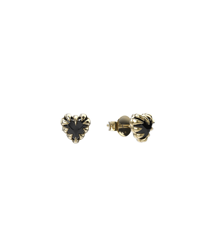 MINI LOVE CLAW STUD EARRINGS - GOLD PLATED