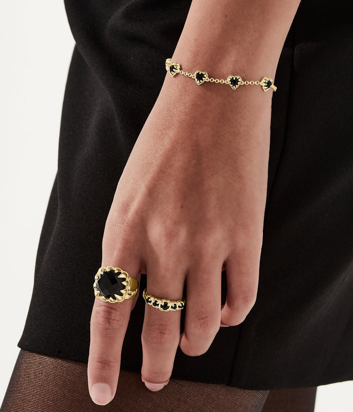 LOVE CLAW INFINITY CHAIN BRACELET - GOLD PLATED