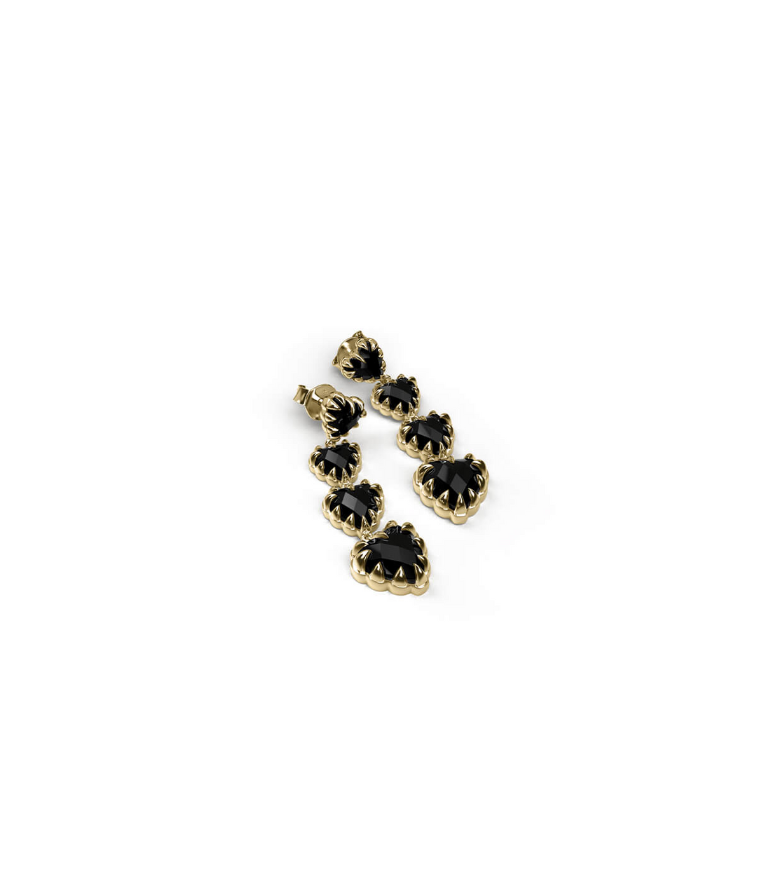 LOVE CLAW ETERNITY EARRINGS - GOLD PLATED