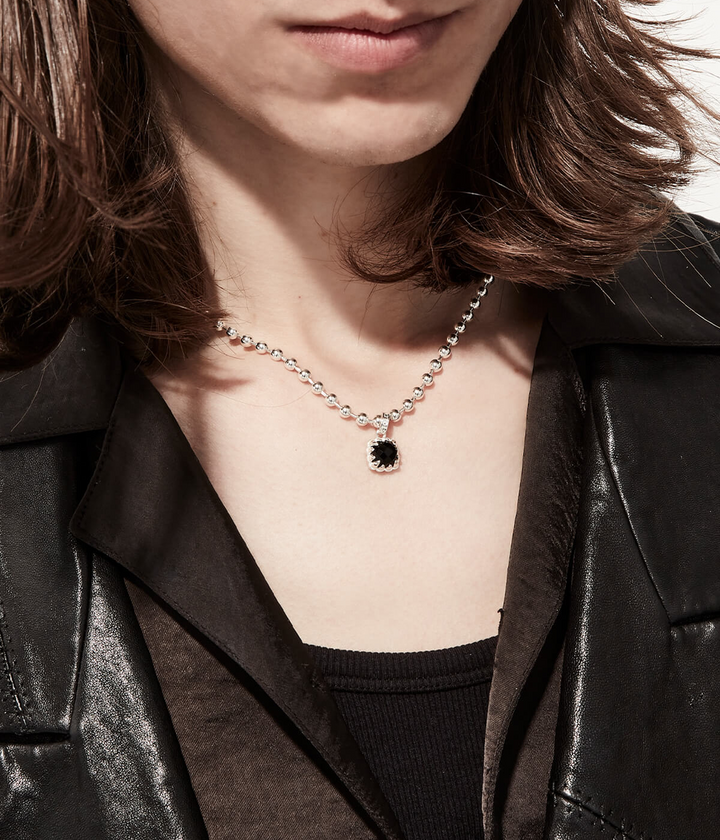 BABY CLAW  NECKLACE ONYX