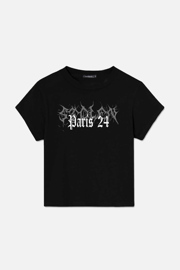 GOTH LEISURE CROPPED BABY TEE