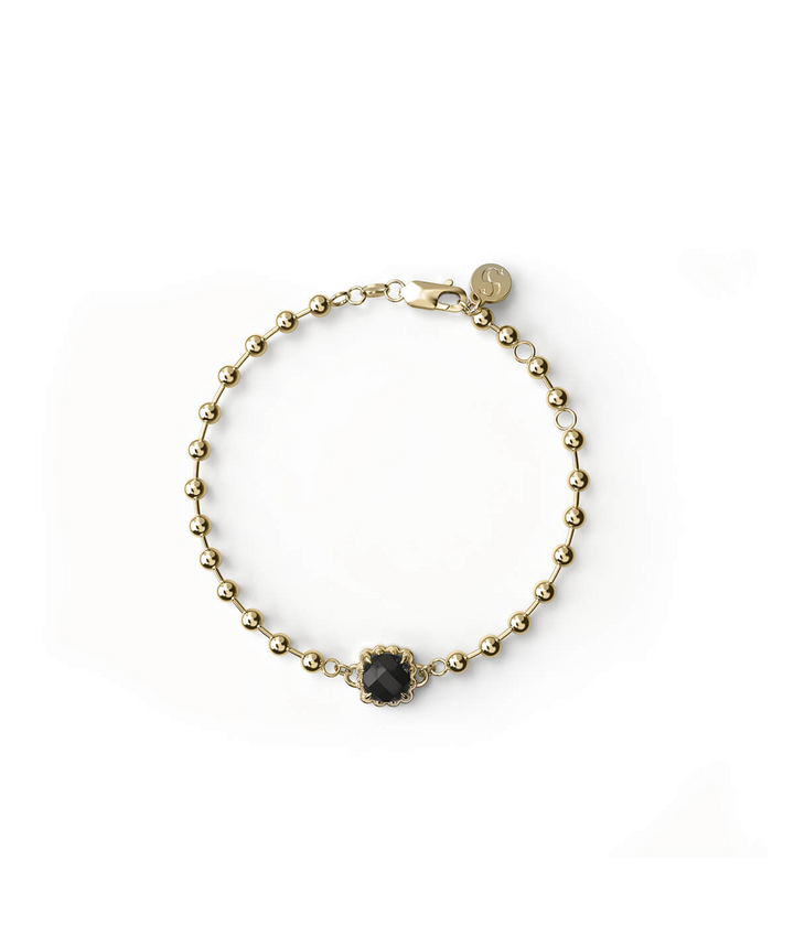 BABY CLAW BALL CHAIN BRACELET - GOLD PLATED