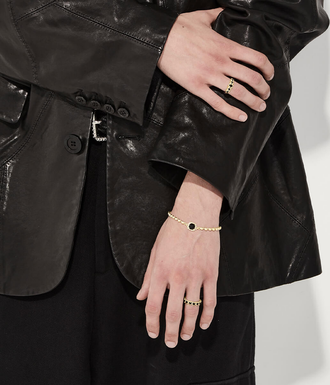 BABY CLAW BALL CHAIN BRACELET - GOLD PLATED