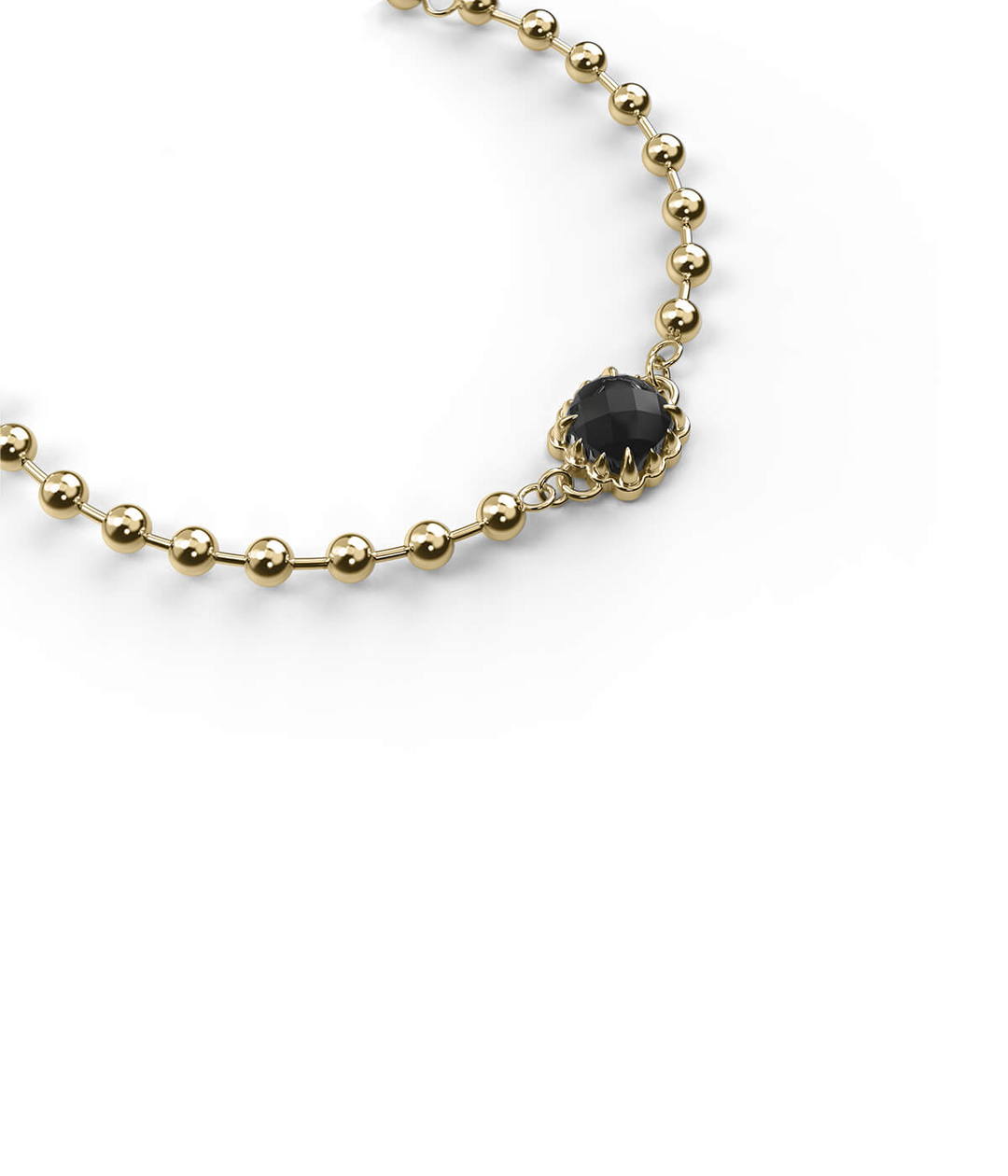 BABY CLAW BALL CHAIN BRACELET - GOLD PLATED