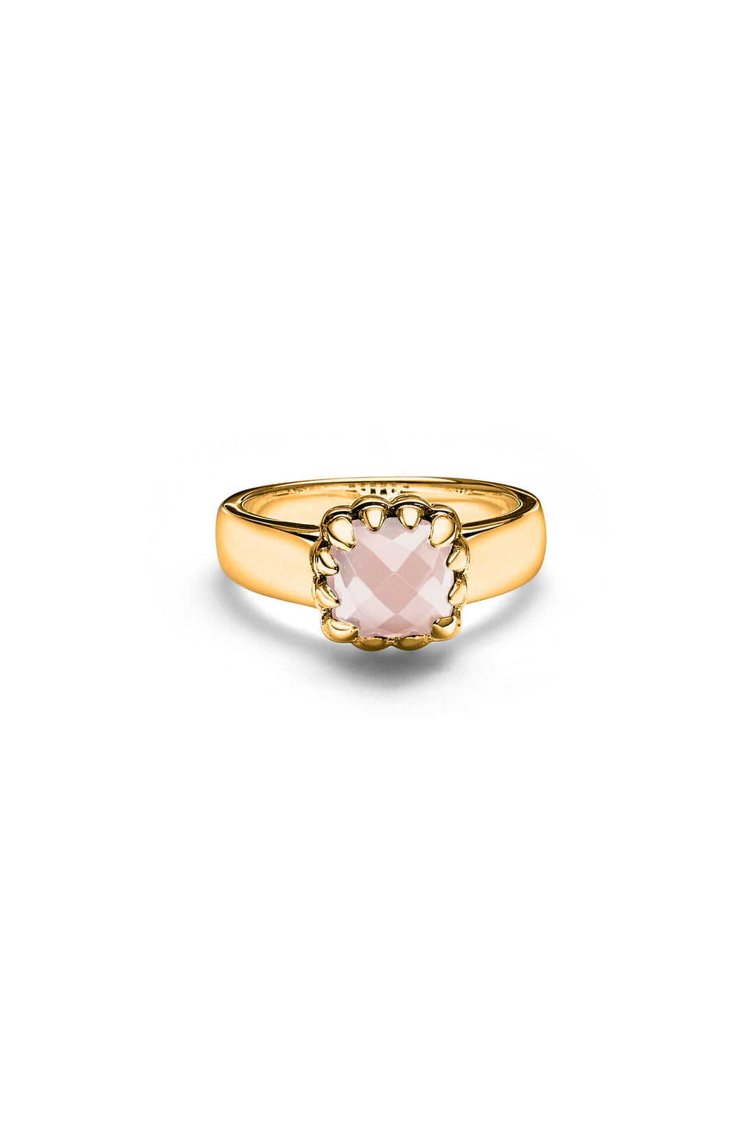 ROSE QUARTZ_GOLD PLATED