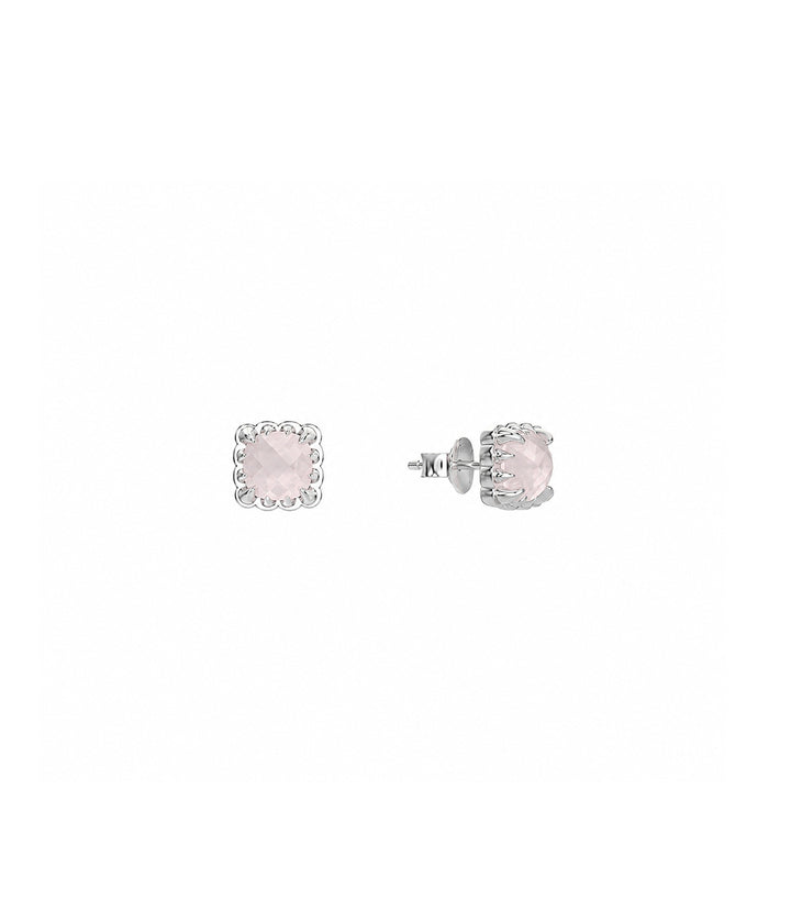 BABY CLAW STUDS - ROSE QUARTZ