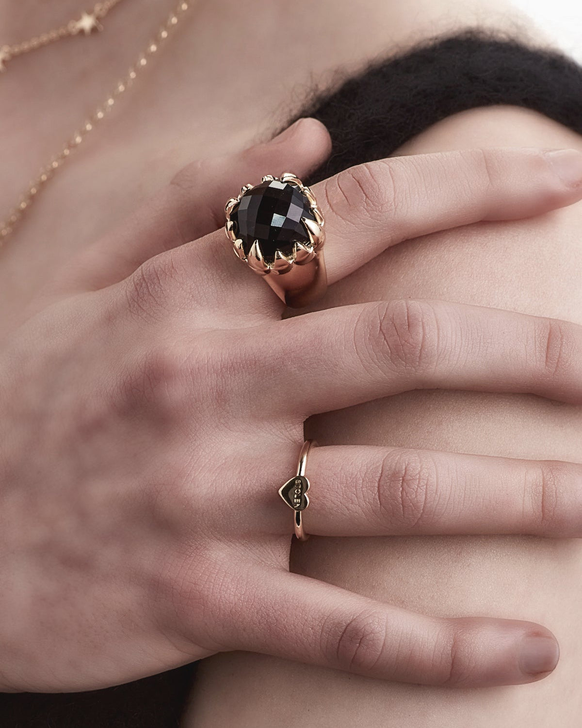 Stolen Girlfriends Club Baby Heart Ring – 18k Gold Plated Silver