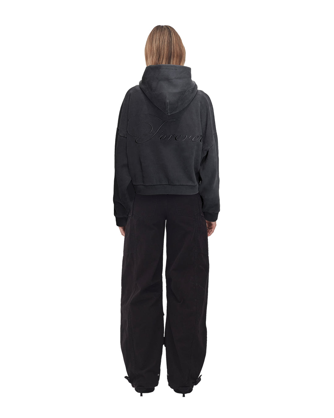 STOLEN FOREVER ZIP HOOD - AGED CHARCOAL