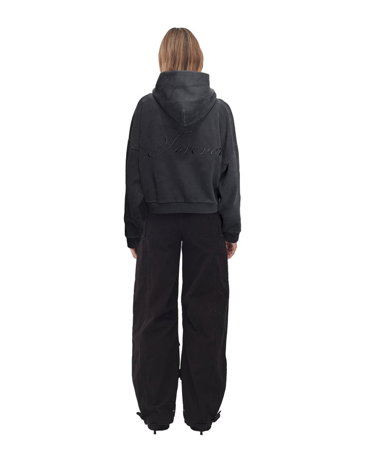 STOLEN FOREVER ZIP HOOD - AGED CHARCOAL